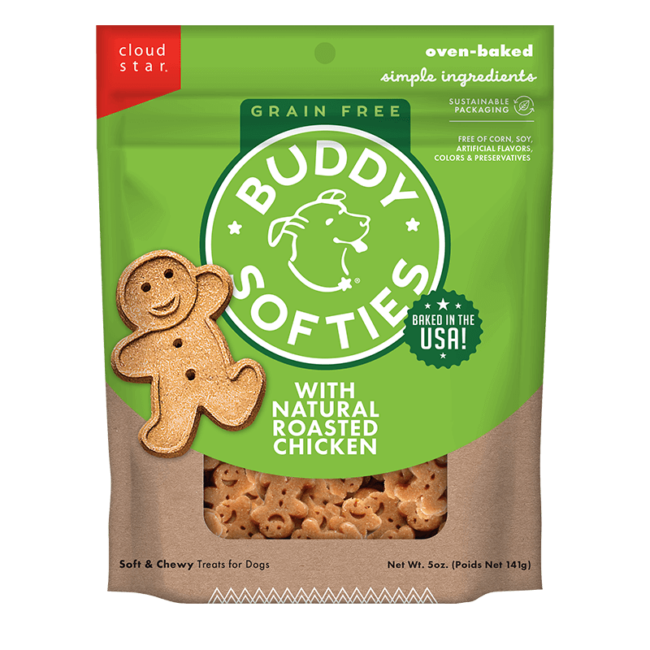 Buddy Biscuits Softies Grain Free Grilled Beef Dog Treats - 5oz Bag