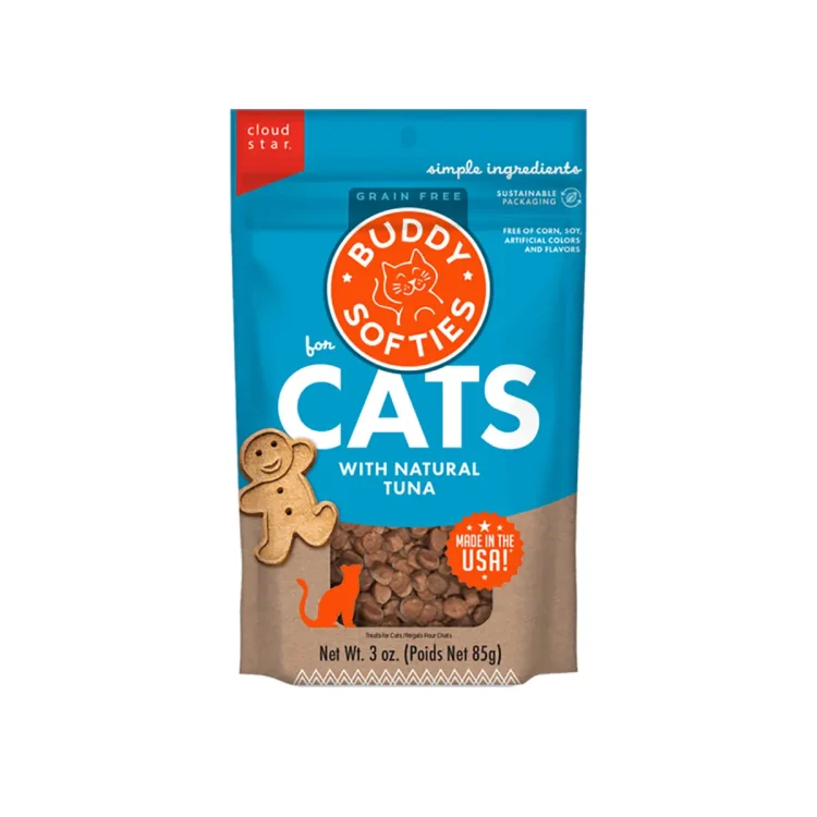 Buddy Biscuits Grain Free Tempting Tuna Cat Treats - 3oz Bag