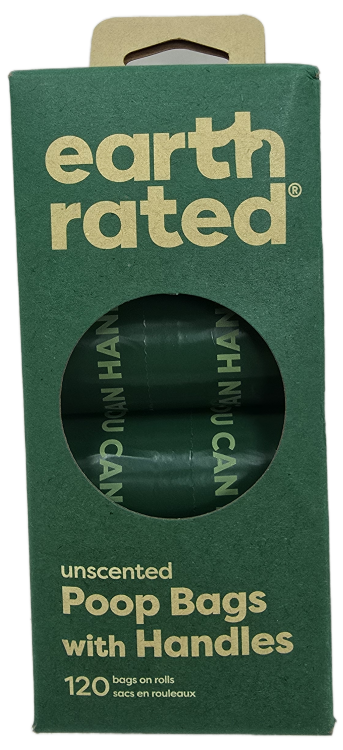earth rated Easy-Tie Handle Unscented Poop Bags - 120 Bags