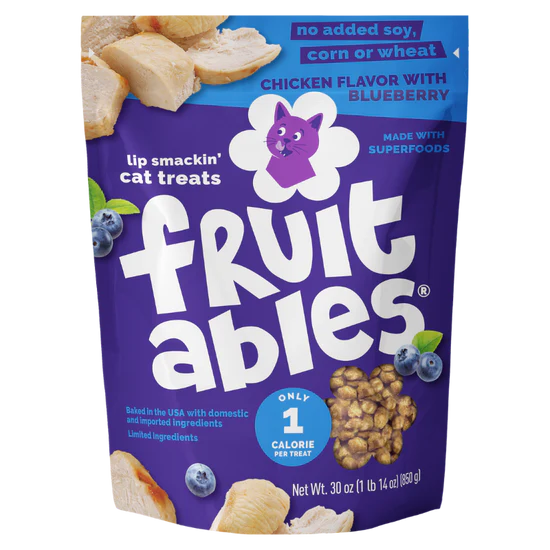Fruitables Chicken Flavor with Blueberry Cat Treats - 2.5oz Bag