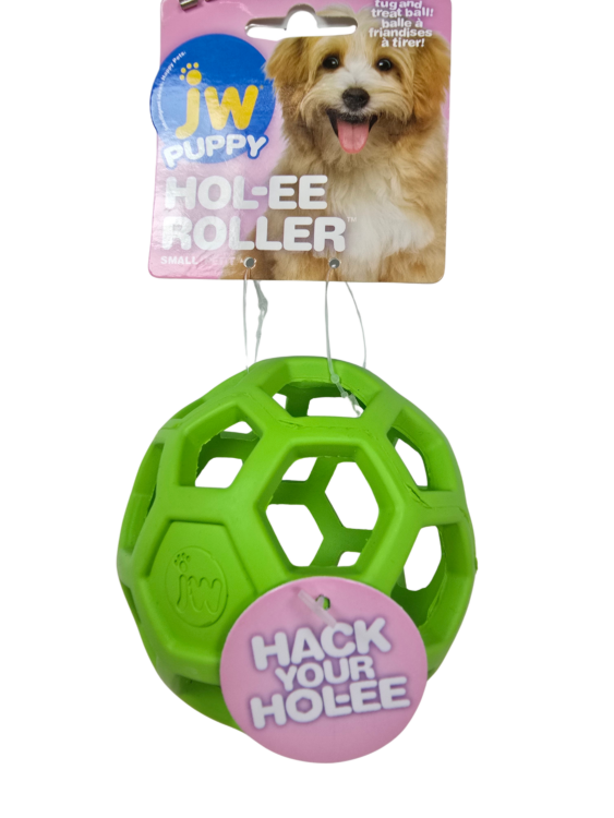 JW Puppy Hol-ee Roller Small Ball Dog Toy