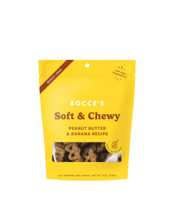 Bocce's Bakery Soft and Chewy PB & Banana Dog Treats - 6oz Bag