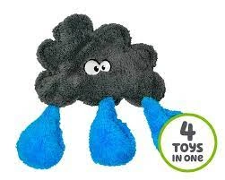 cycle dog duraplush rain cloud dog toy