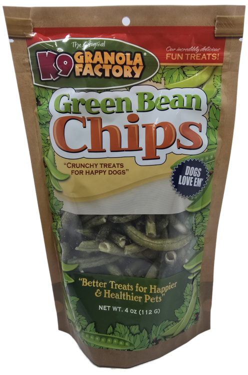 K9 Granola Factory Green Bean Chips Dog Treats - 4oz Bag
