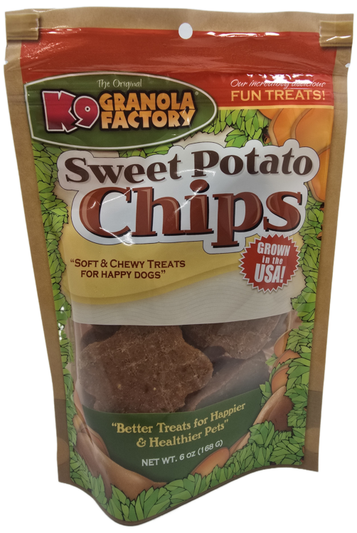 K9 Granola Factory Sweet Potato Chips Dog Treats - 6oz Bag