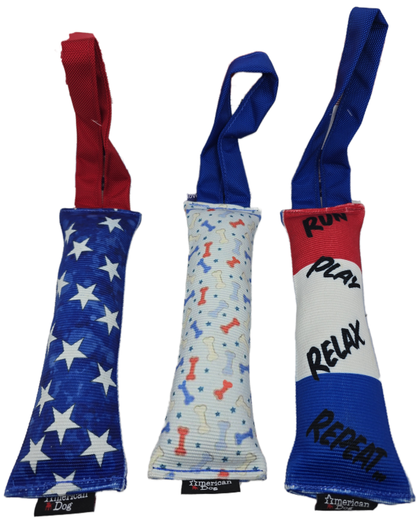 American Dog Firehose Tug Dog Toy