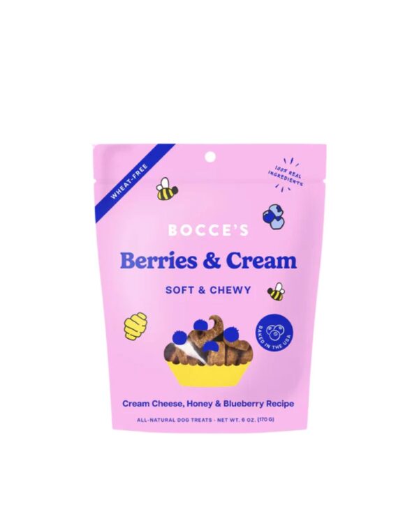 Bocce's Bakery Berries & Cream Recipe Dog Treats - 6oz Bag