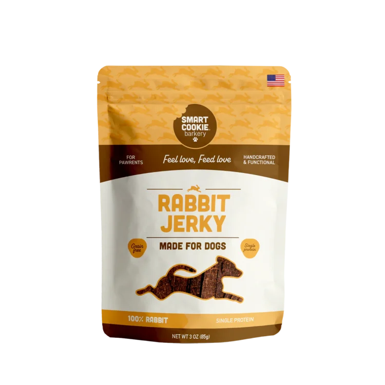 Smart Cookie Barkery Rabbit Jerky Dog Treats - 3oz Bag