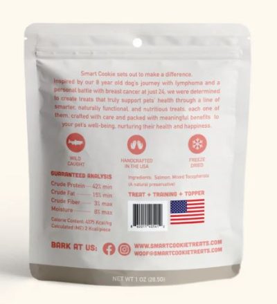 Smart Cookie Catisserie Salmon back of bag