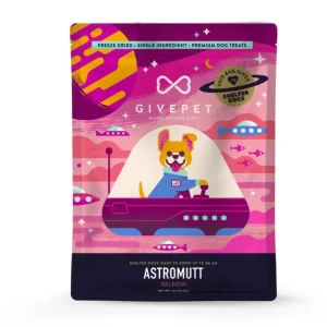GivePet Astromutt Salmon Freeze Dried Dog Treats - 3oz Bag