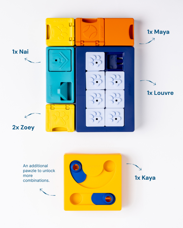 Pawzler Smarty Puzzle Set for Dogs