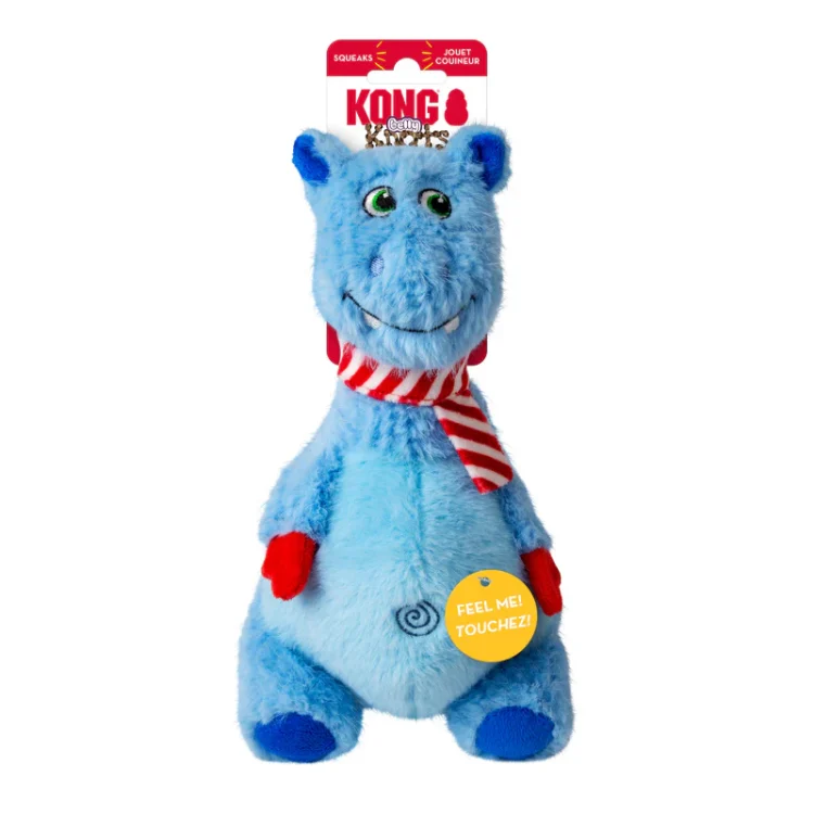 KONG Holiday Knots Belly Hippo Dog Toy