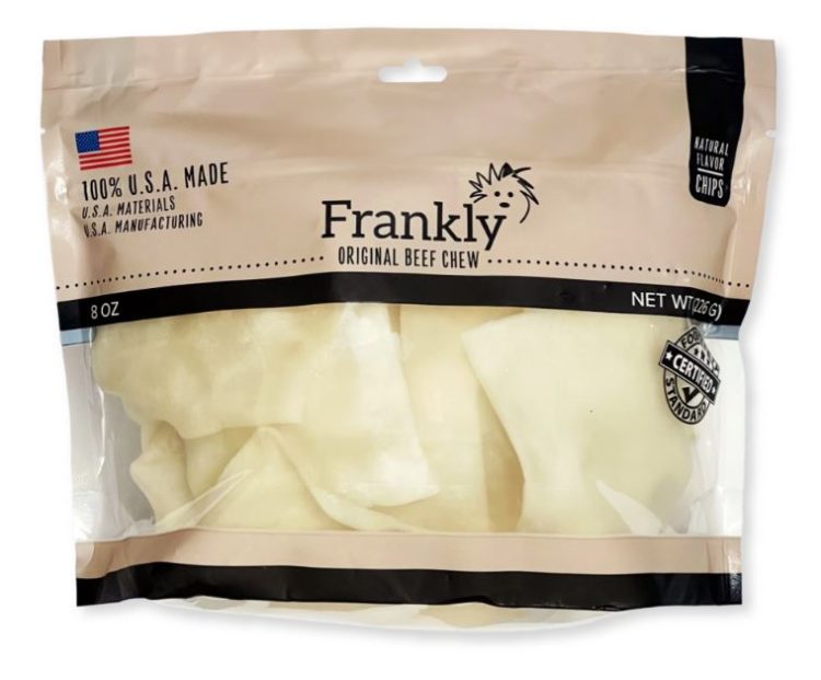 Frankly Pet Beef Collagen Chew Chips Natural Flavor - 8oz Bag