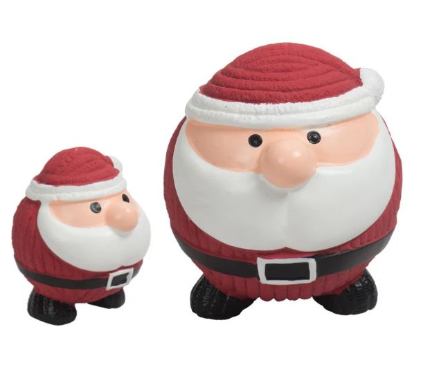 HuggleHounds Ruff-Tex Santa Latex Dog Toy