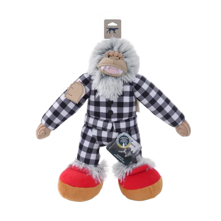 Tall Tails Holiday Yeti Pajamas Dog Toy