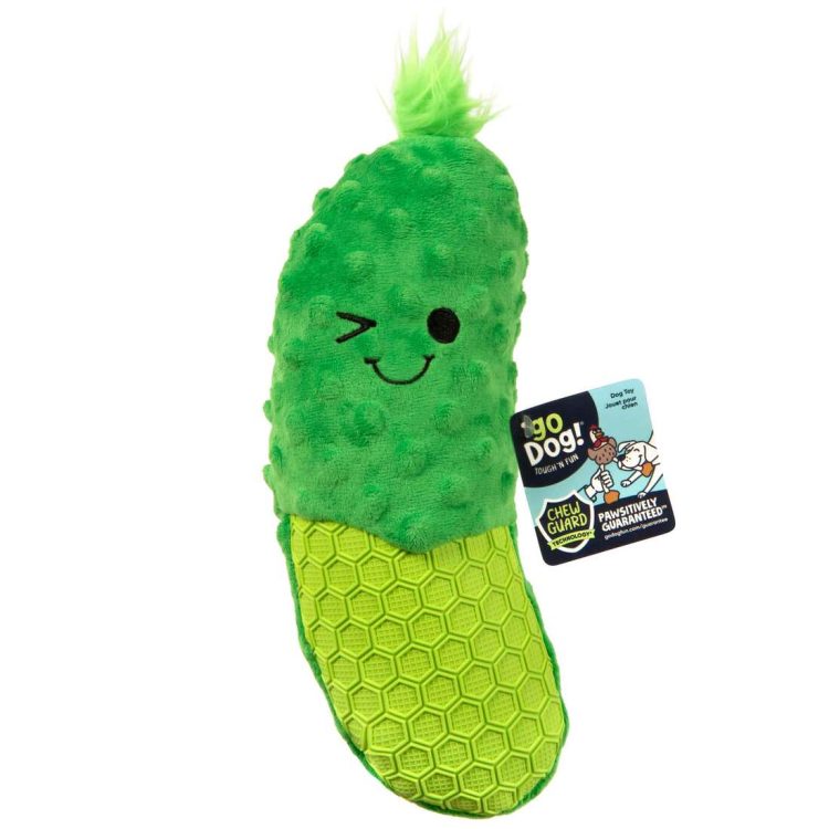 goDog Tough N' Texture Dillbert Pickle Dog Toy