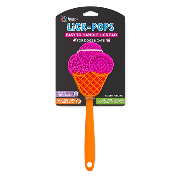 Spunky Pup Lick-Pops Ice Cream Cone Dog and Cat Treat Toy