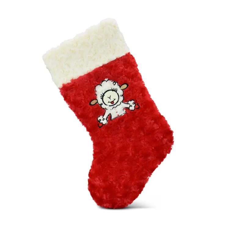 Multipet Lamb Chop Holiday Stocking Dog Toy