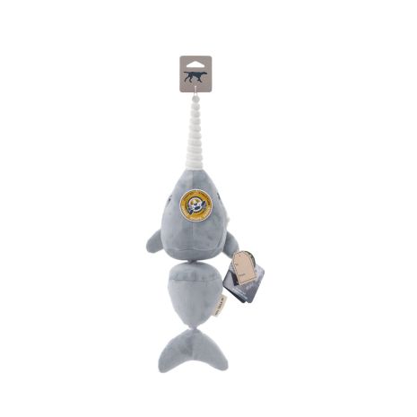 Tall Tails Narwhal Jointed Shake Play Dog Toy