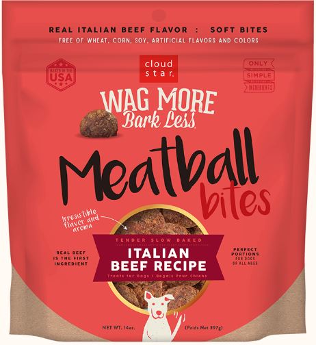 Cloud Star Wag More Bark Less Grain Free Meatball Bites Italian Beef Recipe