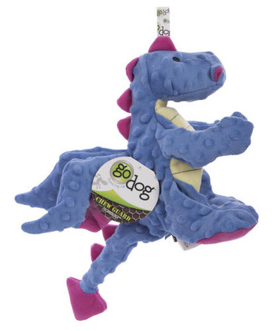 goDog Dragon Dog Toy with Chew Guard Small