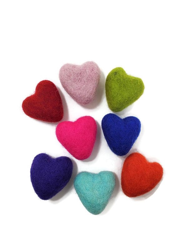 Karma Cat Wool Heart Toy