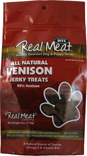 The Real Meat Co Venison Dog Treats - 4oz Bag