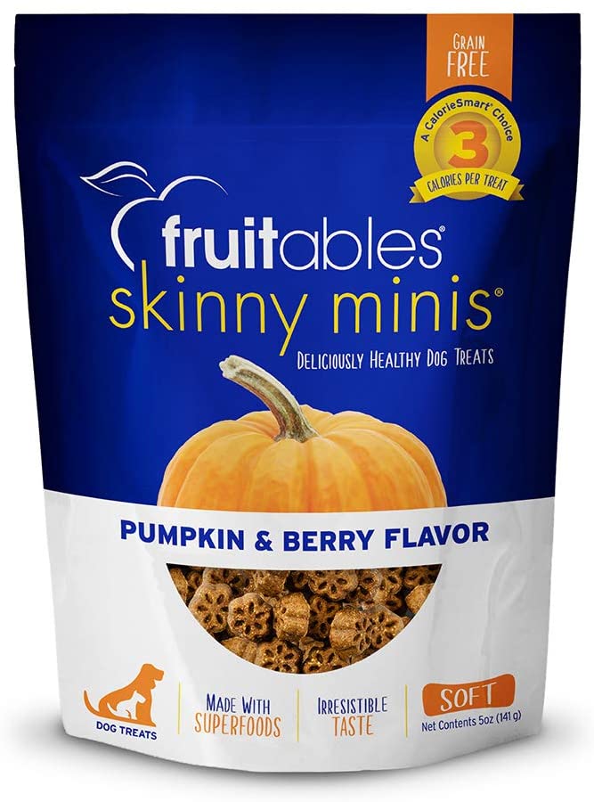 Fruitables Skinny Minis Pumpkin and Berry Dog Treats - 5oz Bag