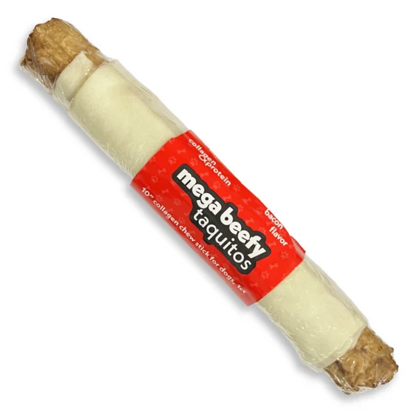 Frankly Pet Mega Beefy Taquito Bacon Flavor - 10 inch Other Flavors