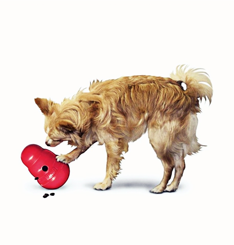 KONG Wobbler Small USA Dog Toy Treat Dispenser or Slow Feeder