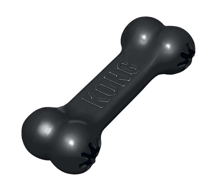KONG Extreme Goodie Bone Medium has world's strongest dog tough rubber for agressive chewing dog