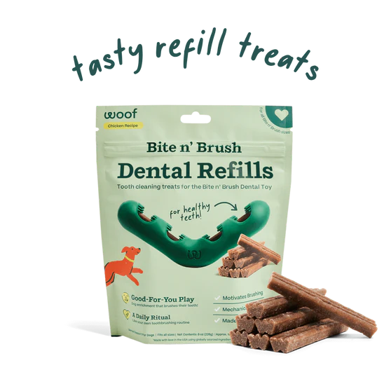 woof Bite n' Brush Refill Use