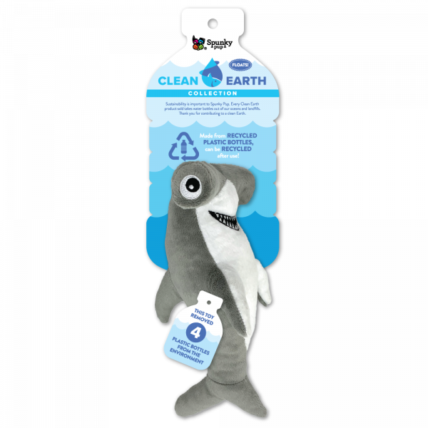 Spunky Pup Clean Earth Hammerhead Dog Toy - Small
