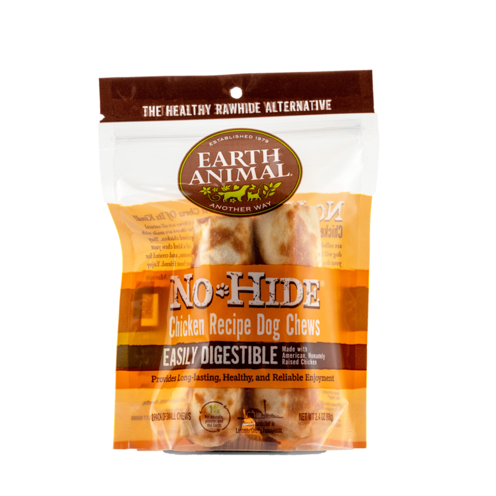 Earth Animal No Hide Chicken Dog Chew Small - 2 Pack