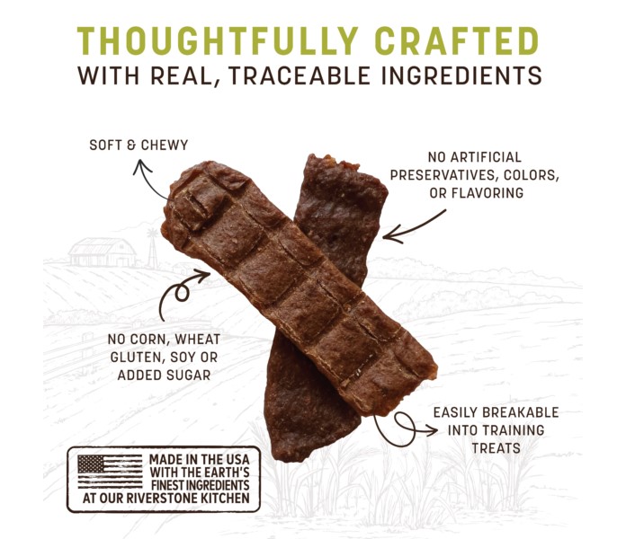 Earth Animal Wisdom Air-Dried Chicken Recipe Jerky - 4oz Bag