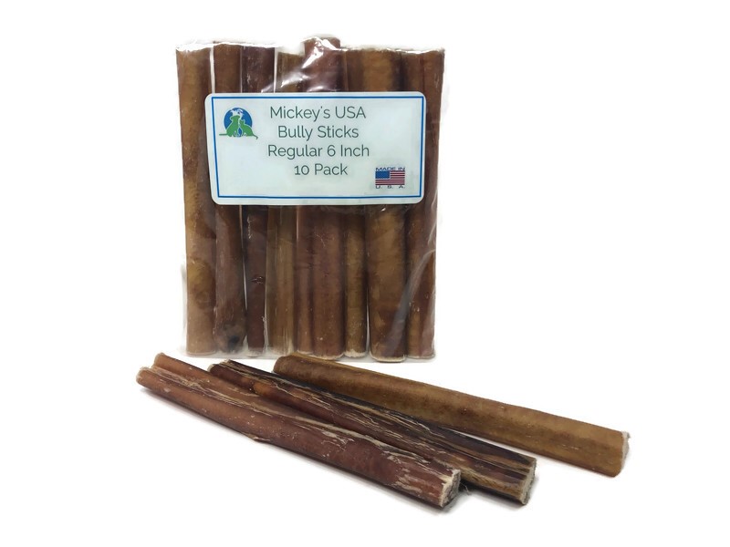 Mickey's USA Bully Sticks Regular 6 inch-10 Pk
