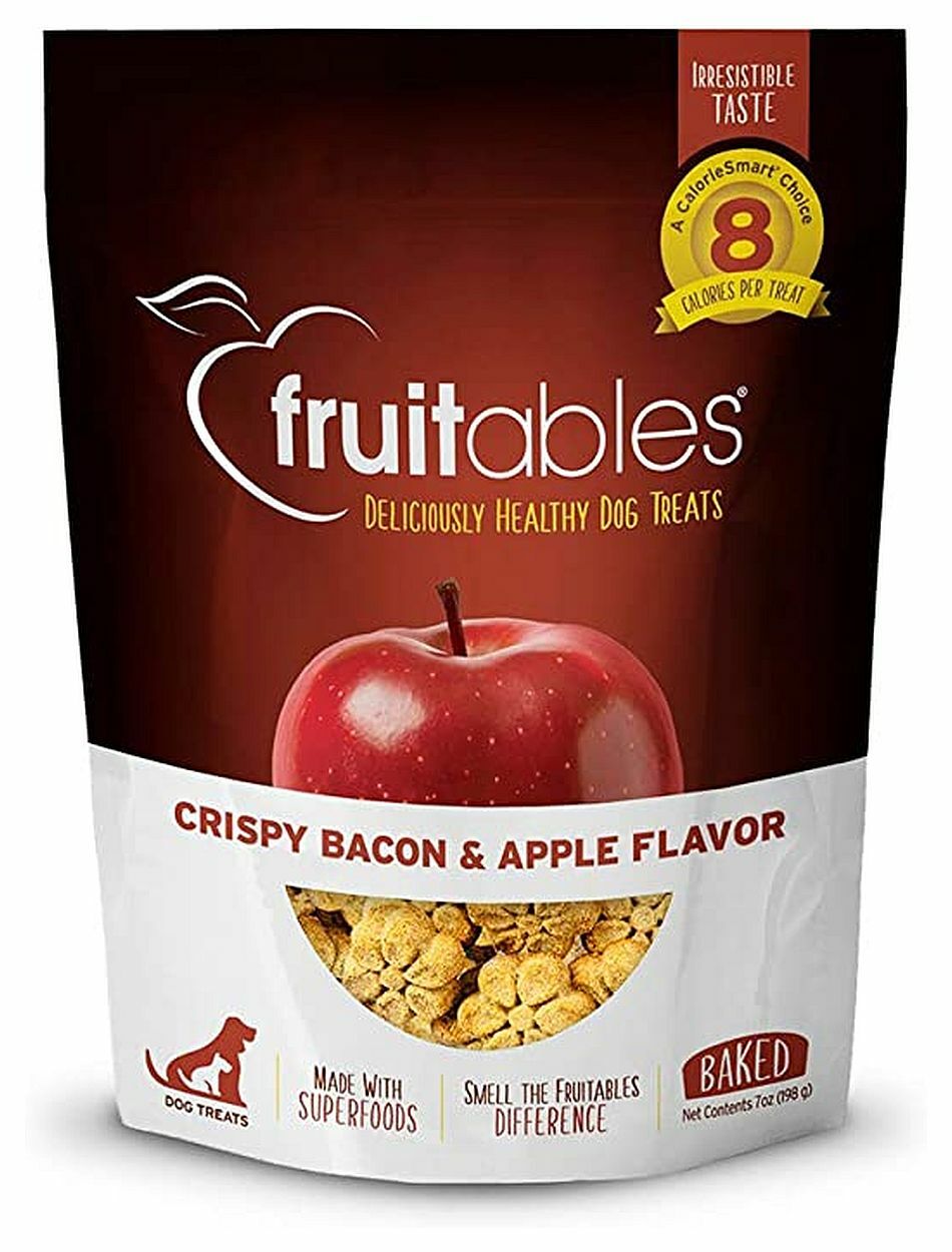 Fruitables  Crispy Bacon & Apple Dog Treats - 12oz Bag