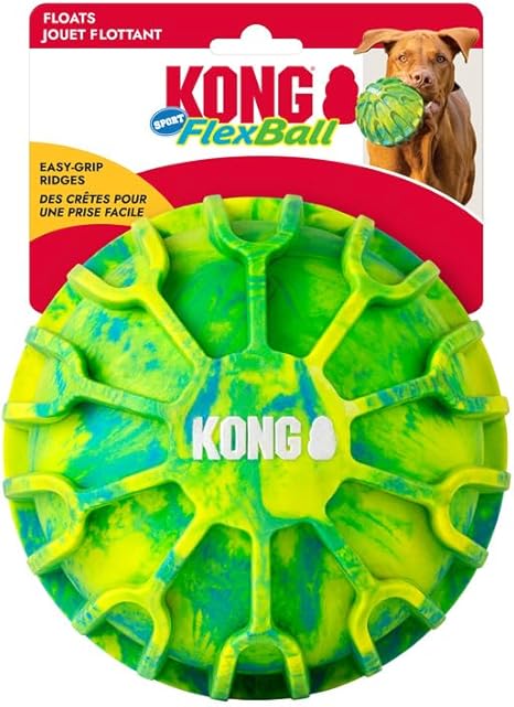KONG Flexball Sport Dog Toy with dog