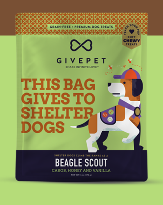 GivePet Beagle Scout Soft Trainers Dog Treats - 6oz Bag