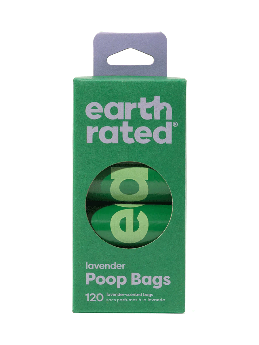 earth rated Lavendar Scented Poop Bag Refills - 120 Bags