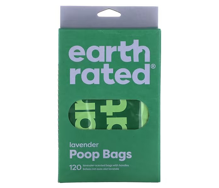earth rated Easy-Tie Handle Lavender Scented Poop Bags - 120 Bags