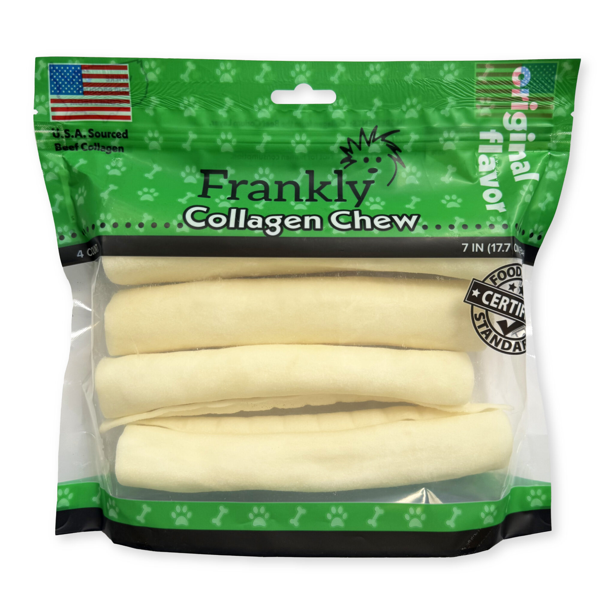 Frankly Pet Collagen Retriever Roll Natural Flavor - 4 Pack