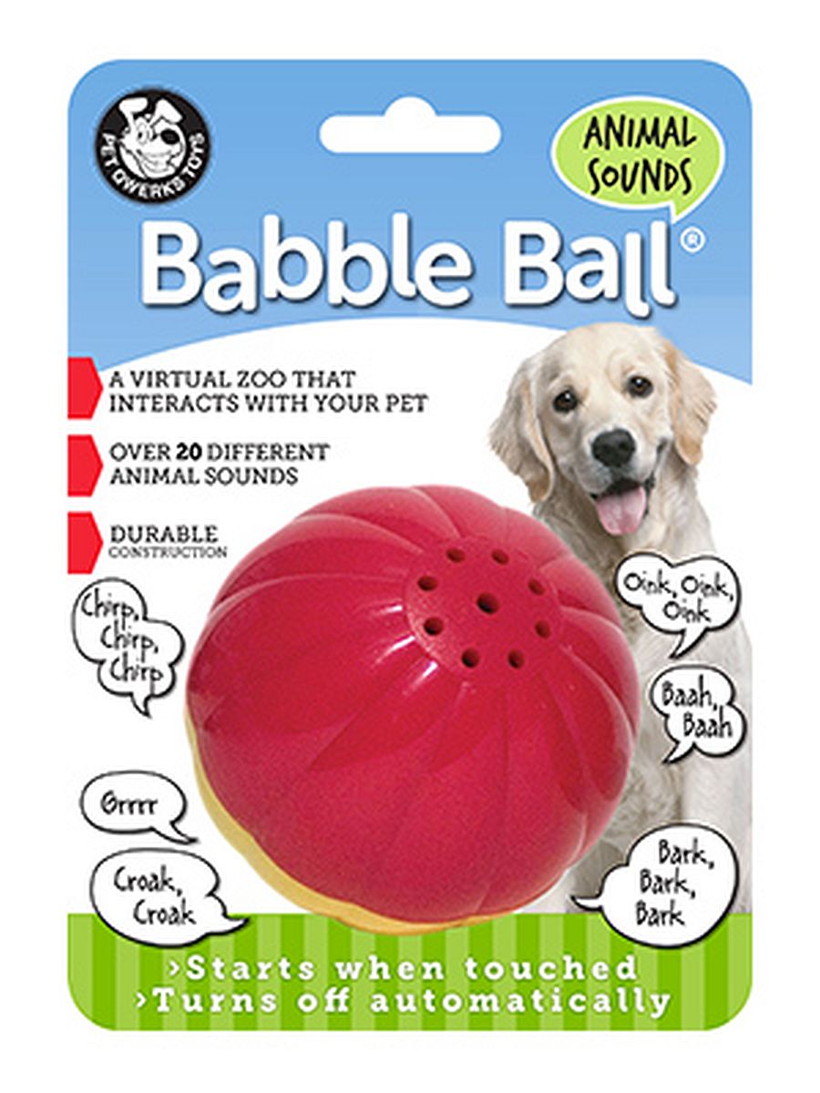 Pet Qwerks Animal Sounds Babble Ball