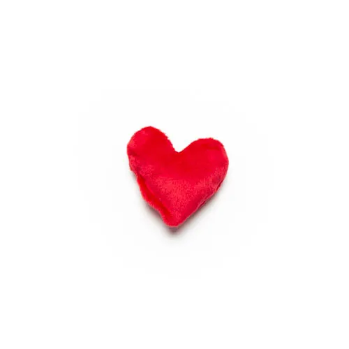 Mutts and Mittens Heart Plush Catnip Toy