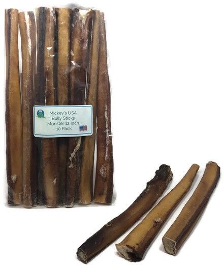 Mickey's USA Bully Sticks Monster 12 inch - 10 Pack