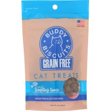 Buddy Biscuits Grain Free Tempting Tuna Cat Treats - 3oz Bag