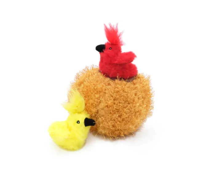 ZippyClaws Burrow Birds in Nest Interactive Puzzle Cat Toy