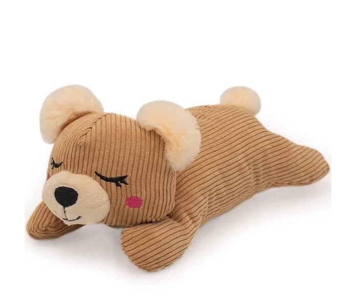 ZippyPaws Snooziez with Shhhqueaker Dog Toy - Elephant