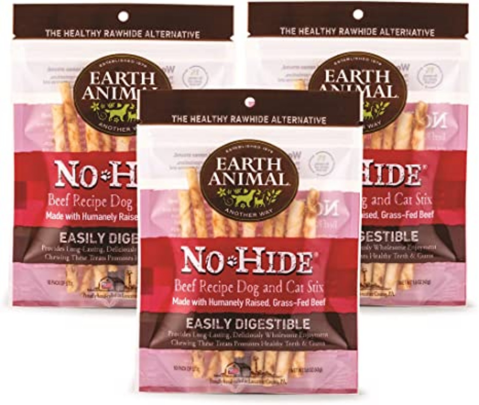 Earth Animal No Hide Beef Chew Stix - 30 Count