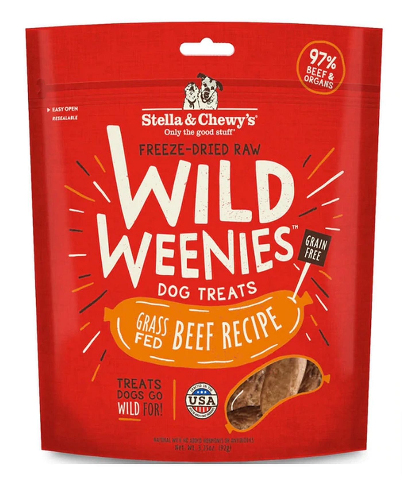 Stella and Chewy's Wild Weenies Beef Recipe - 3.25oz Bag